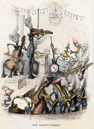 Concert de vapeur, 1844 - Jean Jacques Grandville