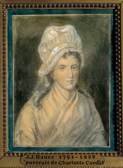Portrait de Charlotte Corday - Jean Jacques Hauer