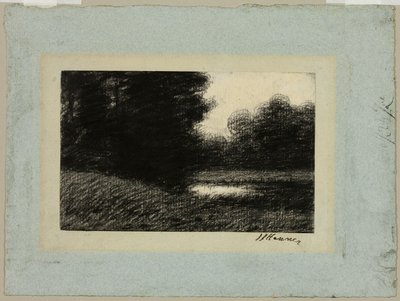 Paysage avec un étang - Jean Jacques Henner