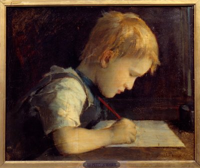 Le petit écrivain Paul Henner (1860-1867) neveu de l