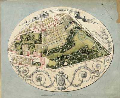 Plan du domaine de Montreuil de Madame Élisabeth - Jean Jacques Huvé