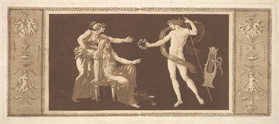 Apollon couronnant les arts, du Recueil de Différentes Compositions - Jean Jacques Lagrenee