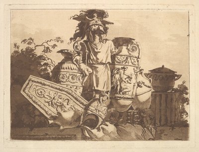 Composition avec antiquités, du Recueil de Compositions par Lagrenée Le Jeune, 1782-84 - Jean Jacques Lagrenee
