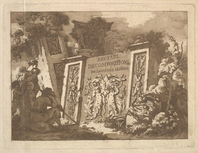 Frontispice, du Recueil de Compositions par Lagrenée Le Jeune Collection de Compositions, 1782 - Jean Jacques Lagrenee