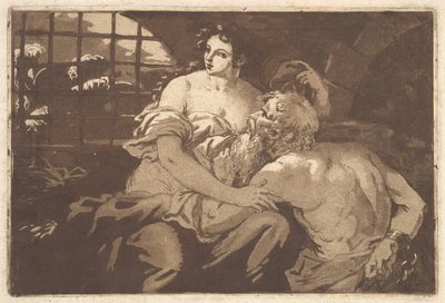 La charité romaine, dans un album contenant Recueil de Compositions par..., 1782-1821 - Jean Jacques Lagrenee