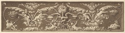 Frise ornementale avec putti et serpents entrelacés, de Recueil de Différentes Compositi..., 1784 - Jean Jacques Lagrenee