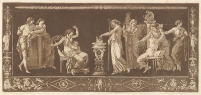 Scène de Sacrifice Antique, du Recueil de Différentes Compositions Frises - Jean Jacques Lagrenee