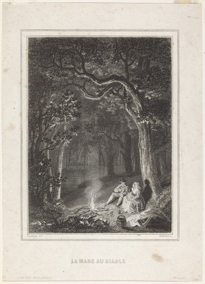 La Mare au diable - Jean Jacques Outhwaite, after Charles François Daubigny