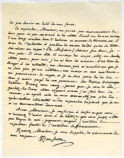 Lettre de Jean-Jacques Rousseau, 15 juillet 1764 - Jean Jacques Rousseau