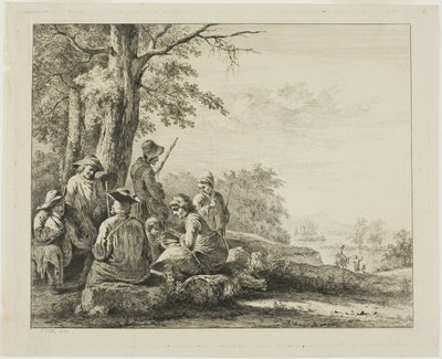 Scène familiale dans un paysage - Jean Jacques de Boissieu