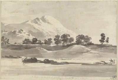 Mont Caire depuis la rivière Melfa - Jean Jacques de Boissieu