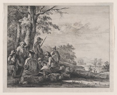 Paysans se reposant - Jean Jacques de Boissieu