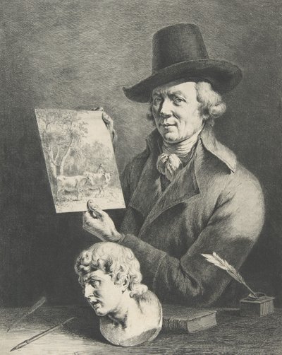 Autoportrait avec des vaches - Jean Jacques de Boissieu
