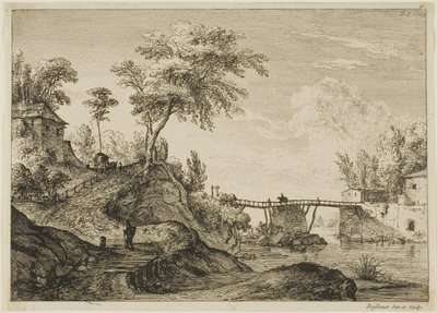 Le Pont en bois - Jean Jacques de Boissieu