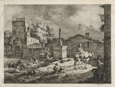 Vue de Saint-Andéol - Jean Jacques de Boissieu
