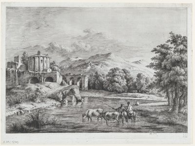 Vue du Temple de Vesta, 1774 - Jean Jacques de Boissieu