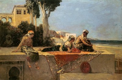 Sur la terrasse - Jean Joseph Benjamin Constant