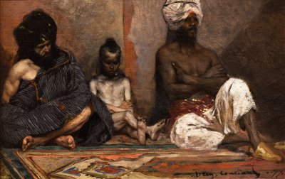 Arabes assis - Jean Joseph Benjamin Constant