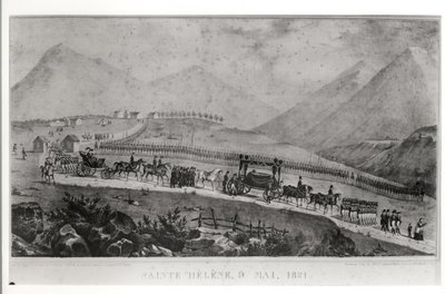 Le cortège funèbre de Napoléon Bonaparte à Sainte-Hélène, 9 mai 1821 - Jean Joseph Benjamin Constant