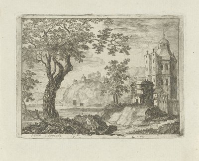 Tour dans un paysage - Jean Joseph Hanson