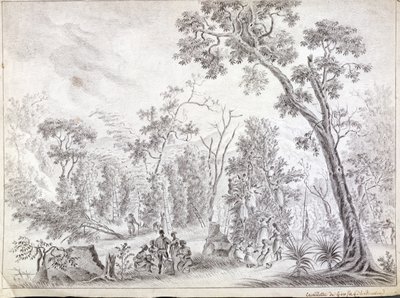 Récolte des clous de girofle à La Réunion, début du XIXe siècle - Jean Joseph Patu de Rosemont