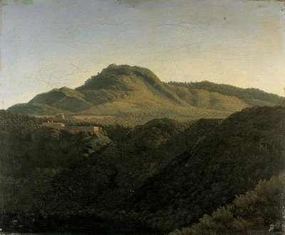 Vue de la campagne romaine, avec le lac de Nemi - Jean Joseph Xavier Bidauld