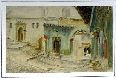 Le café dit de Fromentin, Alger par Lecomte du Nouy (1842 - 1923), fin XIXe siècle - Jean Jules Antoine Lecomte du Nouy