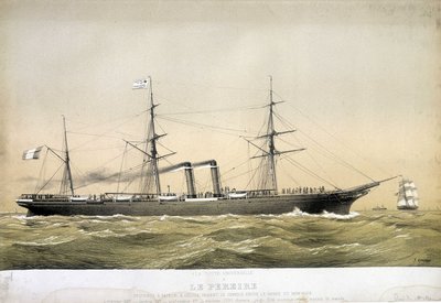 Le paquebot Pereire était un vapeur et hélice desservant entre Le Havre et New York en 1868 entre Brest et New York. « Le Pereire » a été construit à Glasgow en 1864. Il appartient à la Compagnie Générale Transatlantique d