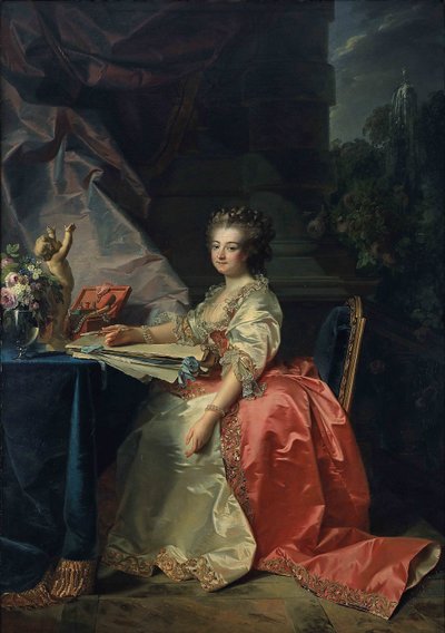 Portrait de Marie Louise de Savoie 1749-1792, princesse de Lamballe, 1780 - Jean Laurent Mosnier