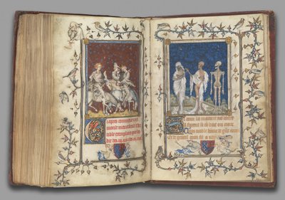 f.321v-322r du Livre de prières de Bonne de Luxembourg, Duchesse de Normandie, avant 1349 - Jean Le and workshop (attr. to) Noir