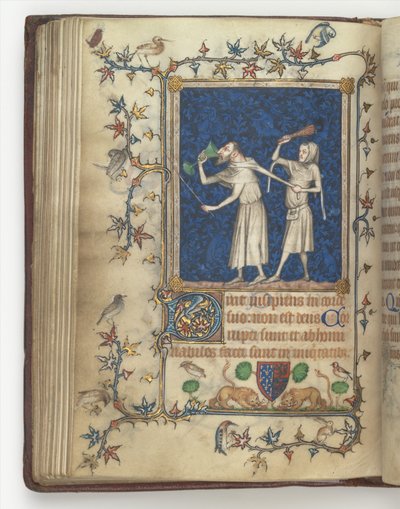 Le livre de prières de Bonne de Luxembourg, duchesse de Normandie f.83v, avant 1349 - Jean Le and workshop Noir