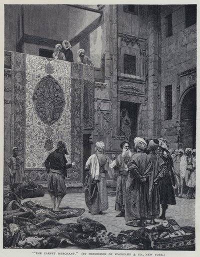 Le Marchand de tapis - Jean Leon (after) Gerome
