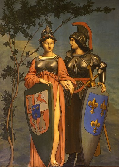 Allégorie du Traité des Pyrénées en 1659 entre la France et l