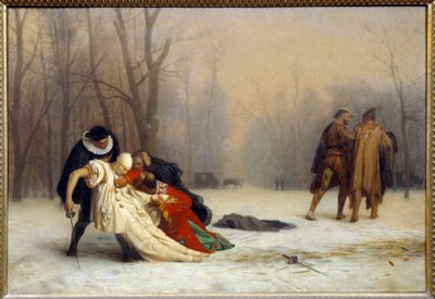 Duel après un bal masqué. Peinture de Jean Léon Gérôme (1824-1904) - Jean Leon Gerome
