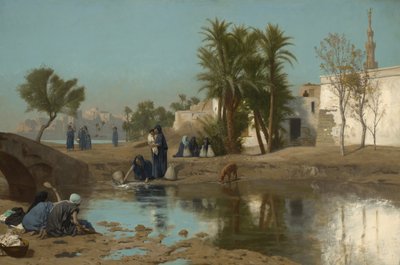 Femmes fellahs puisant de l
