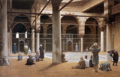 Intérieur de mosquée en 1870 par Jean Léon Gérôme, galerie d