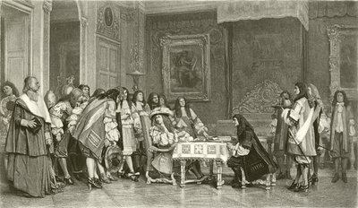 Molière au petit-déjeuner avec Louis XIV - Jean Leon Gerome