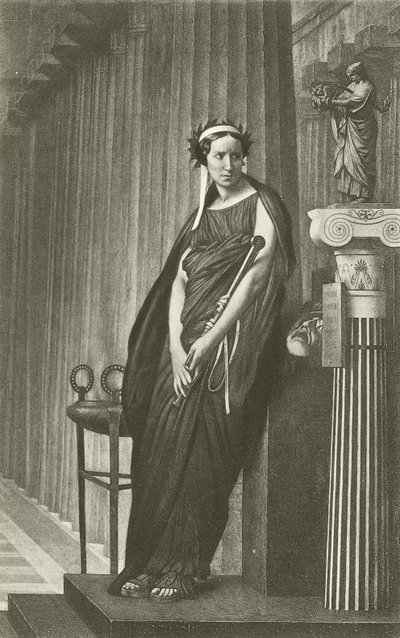 Rachel en tant que Muse de la Tragédie Grecque - Jean Leon Gerome