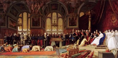 Réception des ambassadeurs du Siam par Napoléon III au palais de Fontainebleau le 27 juin 1861 - Jean Leon Gerome