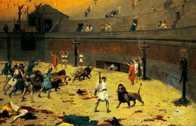 Les lions en retraite, 1902 - Jean Leon Gerome