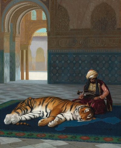 Le Tigre et le Gardien - Jean Leon Gerome