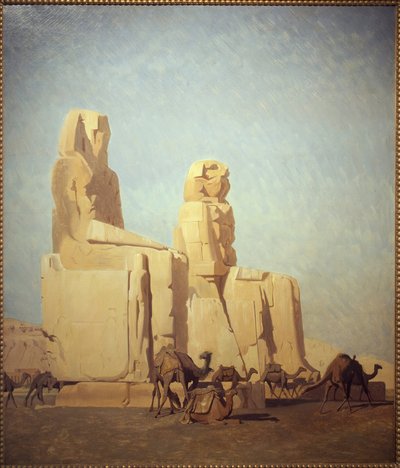 Le colosse de Thèbes, Memnon et Sésostris. Étude - Jean Leon Gerome