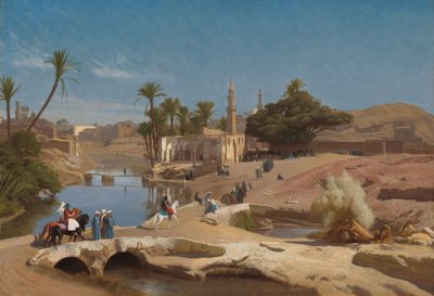 Vue de Médinet El-Fayoum - Jean Leon Gerome