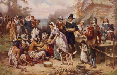 Le premier Thanksgiving 1621, c.1932 - Jean Leon Gerome Ferris