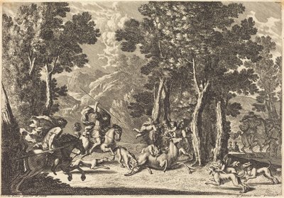 Une chasse au cerf - Jean Lepautre