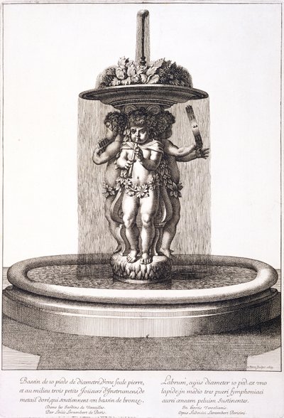 Fontaine par Louis Lerambert à Versailles, 1673 - Jean Lepautre