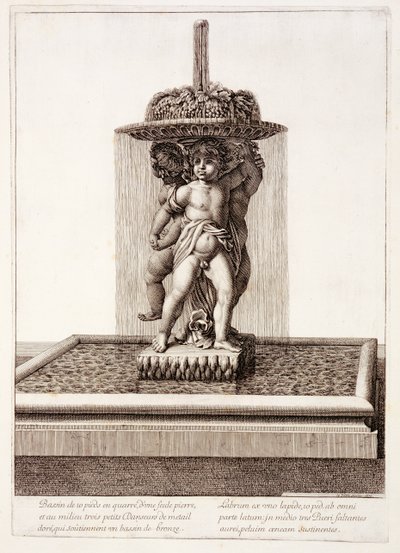 Fontaine avec trois danseurs dorés à Versailles, 1672 - Jean Lepautre