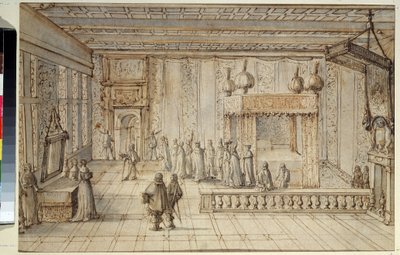 La chambre du roi Louis XIV à Versailles - Jean Lepautre