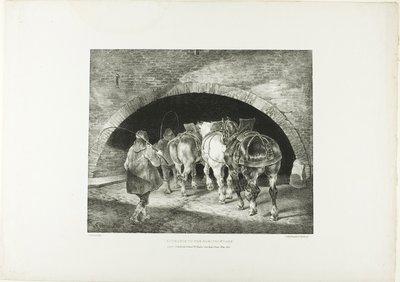 Entrée du quai Adelphi, planche 11 de Divers sujets dessinés d