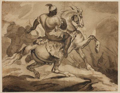 Cavalier haïtien (Scène des "Guerres coloniales françaises") - Jean Louis André Théodore Géricault